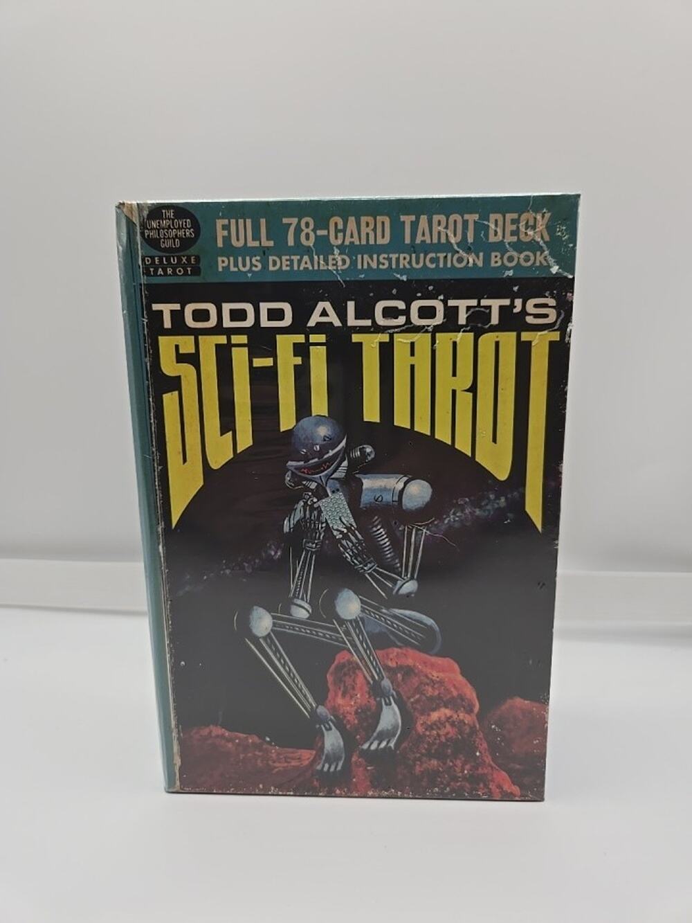 Todd Alcott’s Sci-Fi Tarot ~ 78-Card Deck + Guidebook ~ Retro Sci-Fi Art 2024